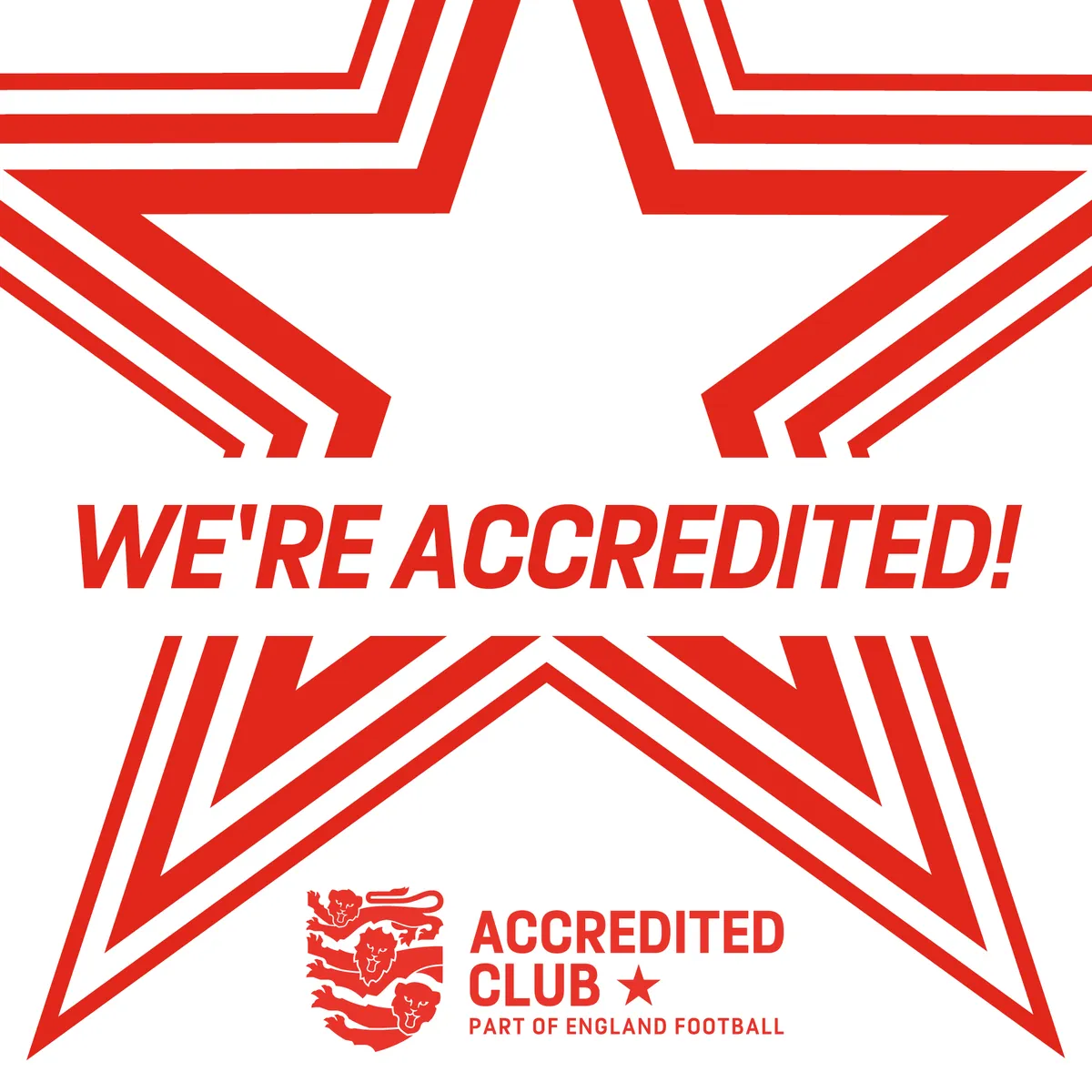 England Football Accredited Club One Star 2025